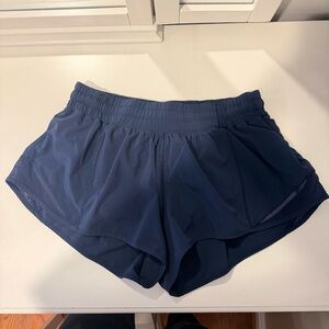 Lululemon Navy Hotty Hot Shorts